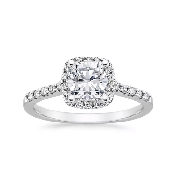 6Carat Wedding Engagement Round Cut Halo Ring - Picture 4 of 5